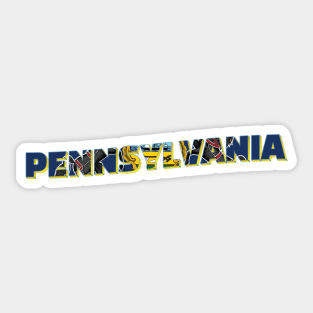 Pennsylvania vintage style retro souvenir Sticker